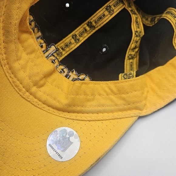 Pittsburgh Steelers Hat NFL Team Apparel Black Yellow Adjustable - Picture 7 of 7